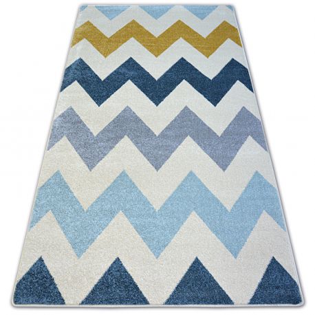 Teppich Nordic Zickzack Gelb Fa66 Teppiche Modern Frise